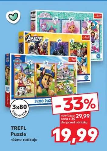 Puzzle TREFL 3x80 elementów