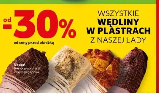 Wędliny w plastrach z naszej lady