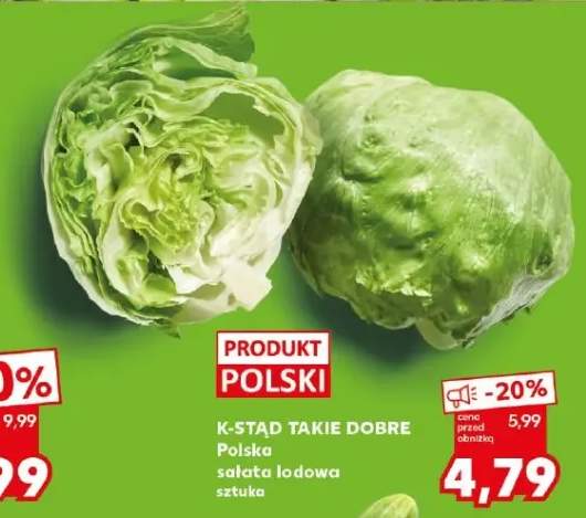 Polska sałata lodowa K-Stąd Takie Dobre