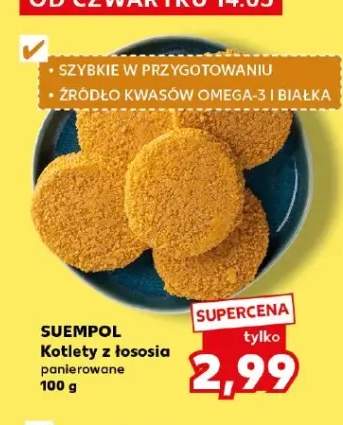 Kotlety z łososia panierowane SUEMPOL