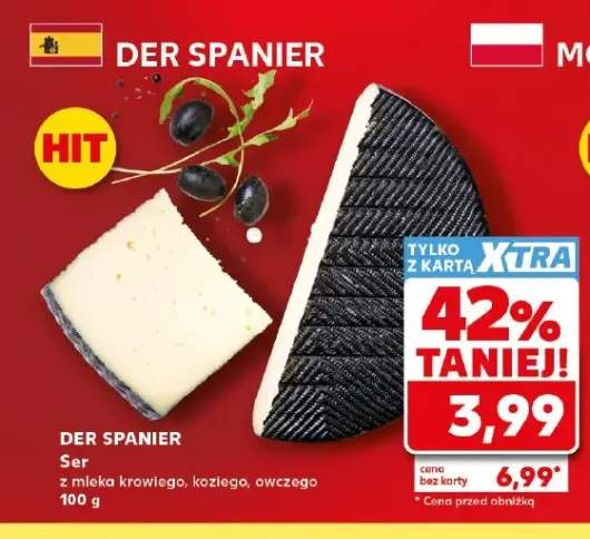 Ser z mleka krowiego, koziego, owczego DER SPANIER