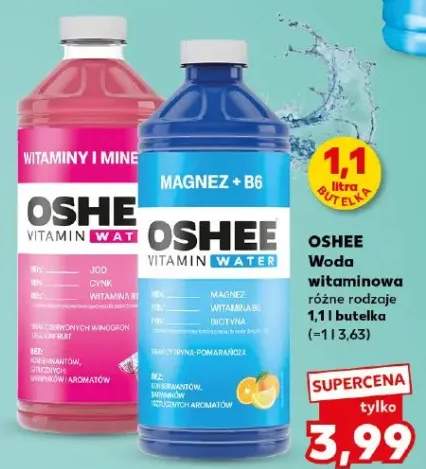Woda witaminowa OSHEE smak czerwonych winogron-dragonfruit