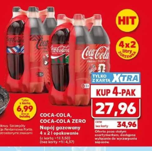 Napój gazowany Coca-Cola 4-pak 2l