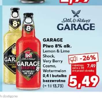 Piwo Garage Lemon & Lime Shock 8% alk.