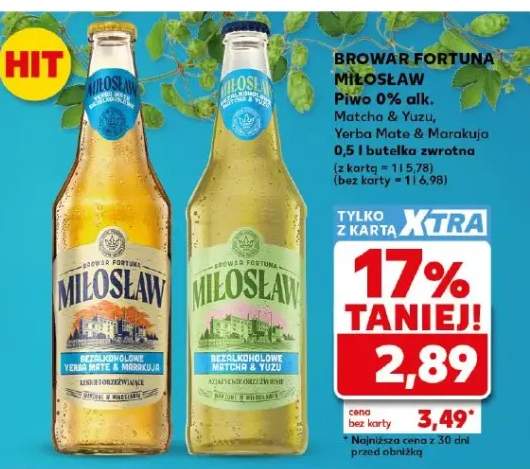 Piwo bezalkoholowe Miłosław 0% alk.