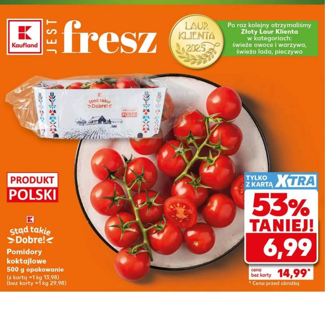 Pomidory koktajlowe Stąd takie Dobre! polskie