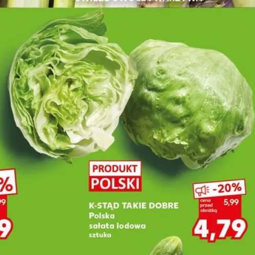 Polska sałata lodowa K-Stąd Takie Dobre