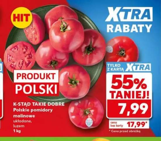 Polskie pomidory malinowe układane K-Stąd Takie Dobre