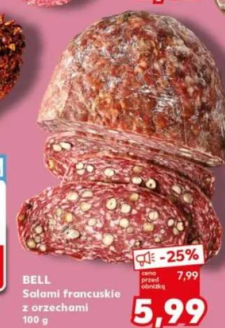 Salami francuskie z orzechami Bell