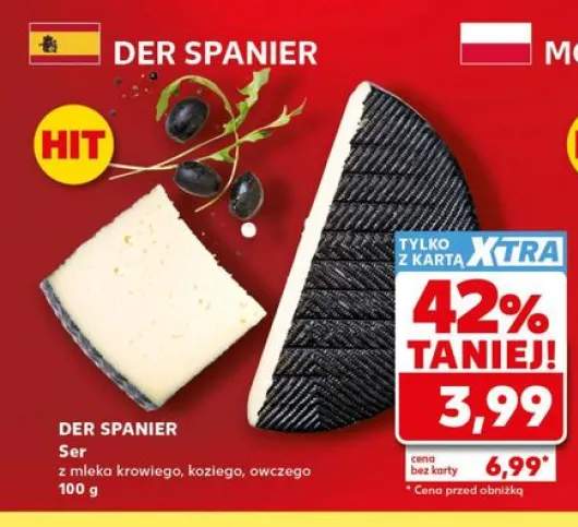 Ser z mleka krowiego, koziego, owczego Der Spanier