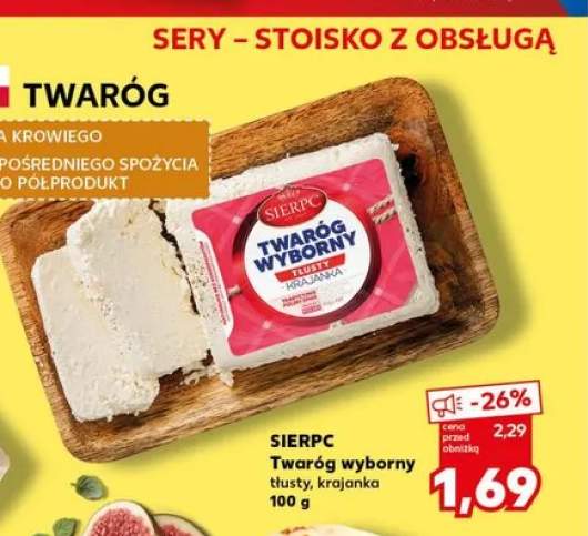 Twaróg wyborny tłusty krajanka Sierpc