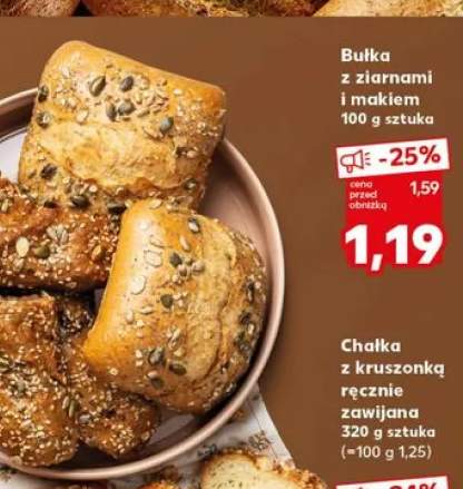 Bułka z ziarnami i makiem