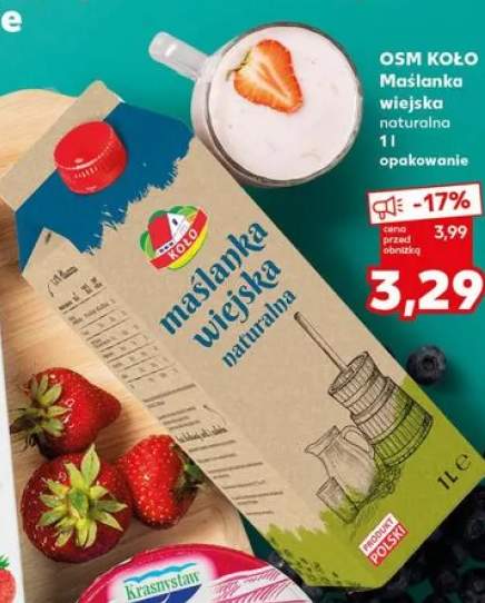 Maślanka wiejska naturalna OSM Koło
