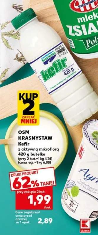 Kefir z aktywną mikroflorą OSM Krasnystaw