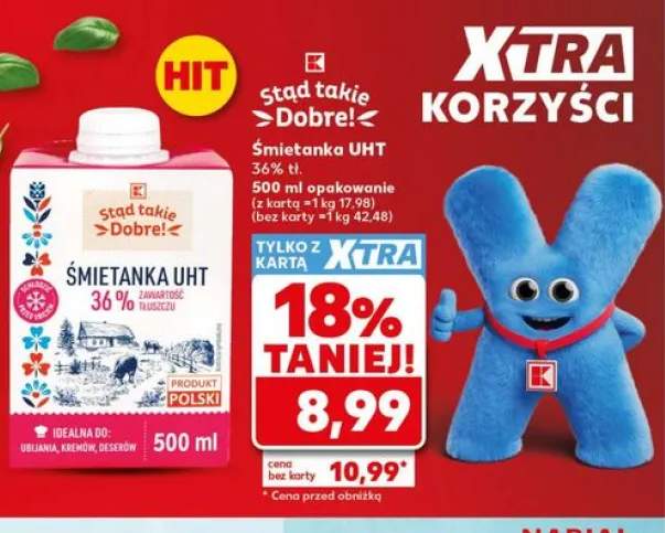 Śmietanka UHT 36% tł. Stąd takie Dobre!