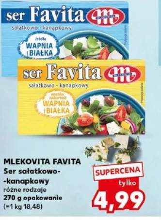 Ser sałatkowo-kanapkowy Favita Mlekovita