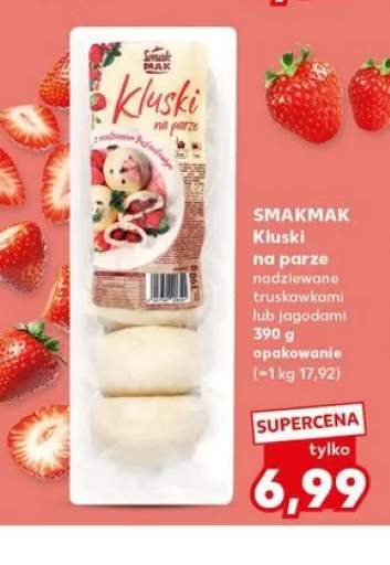 Kluski na parze nadziewane jagodami Smakmak