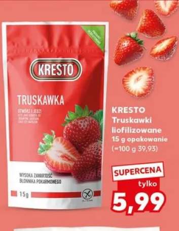 Truskawki liofilizowane KRESTO