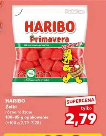 Żelki HARIBO różne rodzaje