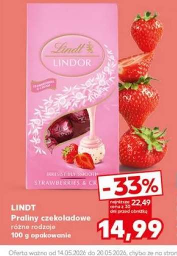 Praliny czekoladowe LINDT różne rodzaje