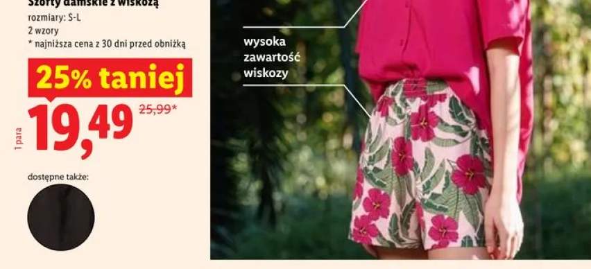 szorty damskie