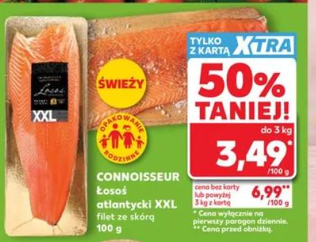 Łosoś atlantycki XXL filet ze skórą Connoisseur