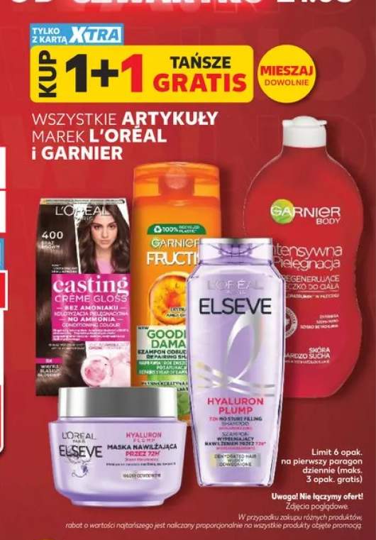 Szampon wypełniający L'Oréal Elseve Hyaluron Plump