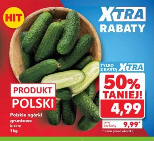 Polskie ogórki gruntowe luzem