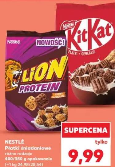 Płatki śniadaniowe Lion Protein Nestlé