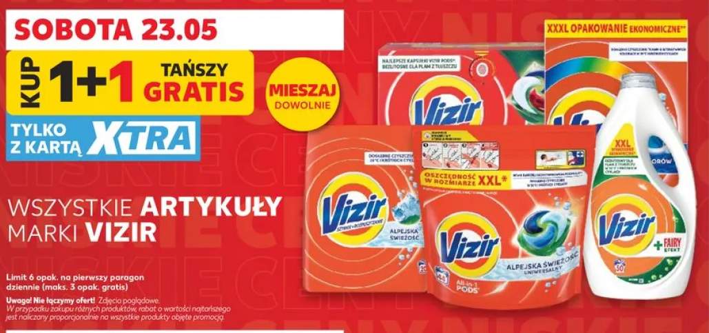 Kapsułki do prania Vizir All-in-1 Pods