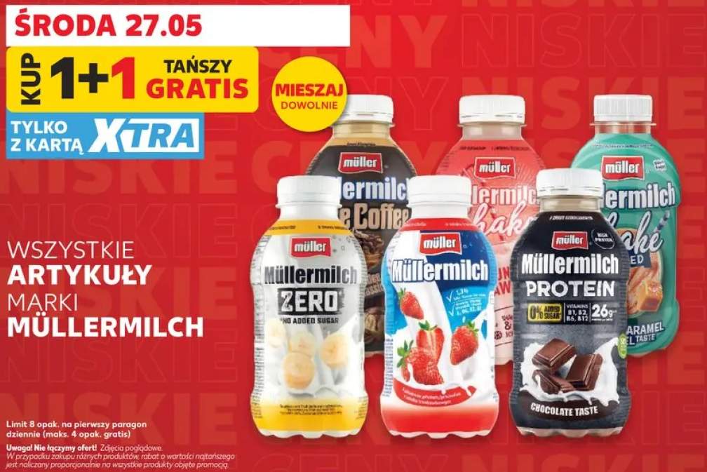Napój mleczny Müller Müllermilch Shake Caramel Taste