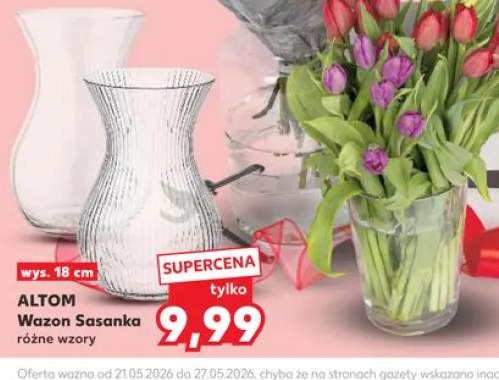 Wazon Sasanka ALTOM wys. 18cm