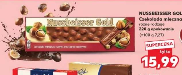 Czekolada mleczna Nussbeisser Gold