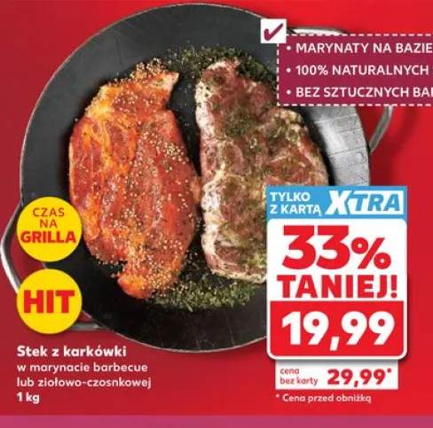 Stek z karkówki w marynacie ziołowo-czosnkowej