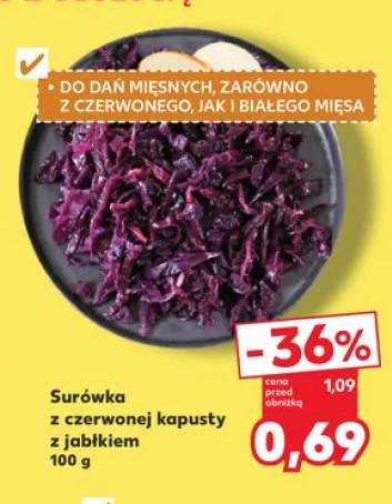 Surówka z czerwonej kapusty z jabłkiem