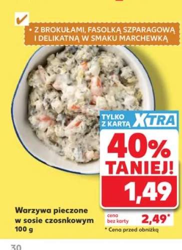 Warzywa pieczone w sosie czosnkowym