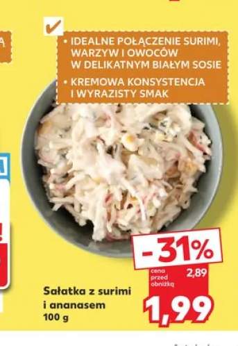 Sałatka z surimi i ananasem