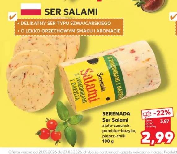 Ser Salami zioła-czosnek Serenada