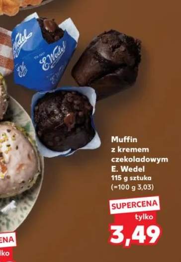 Muffin z kremem czekoladowym E. Wedel
