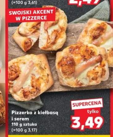 Pizzerka z kiełbasą i serem