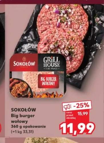 Big burger wołowy Sokołów