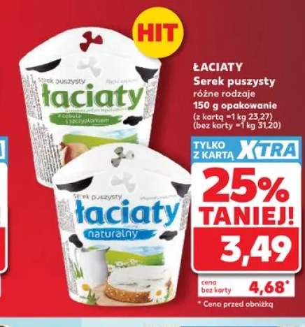 Serek puszysty Łaciaty z cebulą i szczypiorkiem