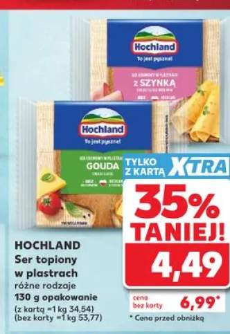 Ser topiony w plastrach Hochland Gouda