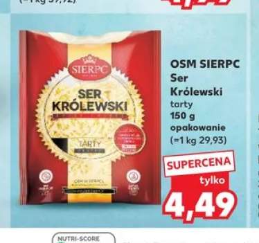 Ser Królewski tarty OSM Sierpc