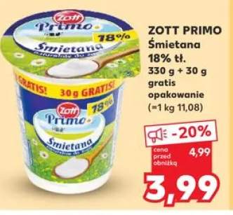 Śmietana 18% tł. Primo
