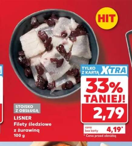 Filety śledziowe z żurawiną Lisner