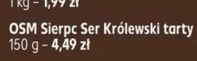 Ser Królewski tarty OSM Sierpc