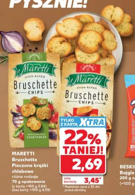 Pieczone krążki chlebowe Maretti Bruschette