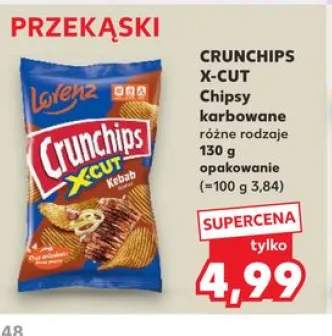 Chipsy karbowane CRUNCHIPS X-CUT Kebab