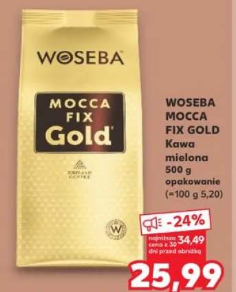 Kawa mielona WOSEBA Mocca Fix Gold